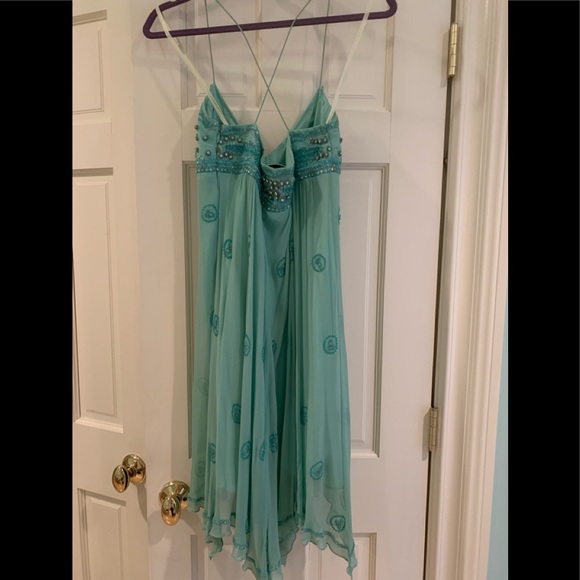 Blue sequin Nightline cocktail dress - Picture 3 of 4